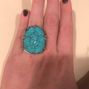 Turquoise stretch ring